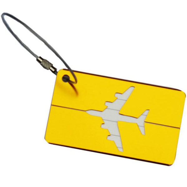 Travel Bag Tags-yellow-tag Travel Bag Tags-yellow-tag